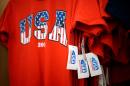 File Photo: T-shirts made in the USA are for sale at the Walmart Supercenter in Bentonville