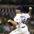 San Diego Padres starting pitcher Tim Stauffer throws the ball during the second inning of a baseball game against the Arizona Diamondbacks at Petco Park on Friday, Sept. 16, 2011, in San Diego. (AP Photo/ Kent C. Horner)