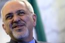 Iranian Foreign Minister Mohammad Javad Zarif looks on during a press conference in Rome, on November 19, 2013
