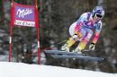 Vonn of the U.S. skis during the Women's World Cup Downhill skiing race in Val d'Isere