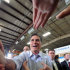 Republican presidential candidate, Mitt Romney, shakes hands with supporters after finishing his speech during a rally at Guerdon Enterprises in Boise, Idaho  Friday, Feb. 17, 2012. (AP Photo/Idaho Press-Tribune, Adam Eschbach) MANDATORY CREDIT