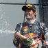 Red Bull Formula One driver Webber of Australia reacts after winning the British F1 Grand Prix at Silverstone