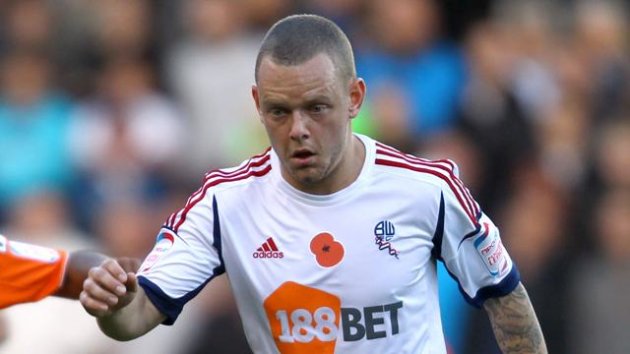 Jay Spearing in action for Bolton