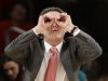 Louisville coach Rick Pitino gestures to his team during the second half of an NCAA college basketball game against Notre Dame at the Big East Conference tournament Friday, March 15, 2013, in New York. Louisville won 69-57. (AP Photo/Frank Franklin II)