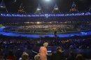 Britain's Queen Elizabeth declares the Olympic Games open during the opening ceremony of the London 2012 Olympic Games at the Olympic Stadium