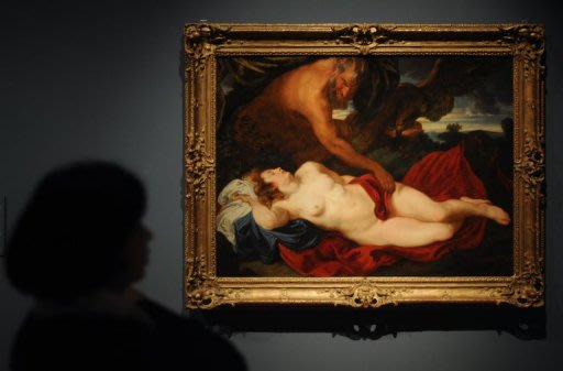 Jupiter and Antiope, una obra del pintor flamenco Anthony van Dyck  en el Museo del Prado el 16 de noviembre de 2012