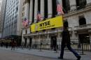 File Photo: The Snapchat logo is seen on a banner outside the NYSE