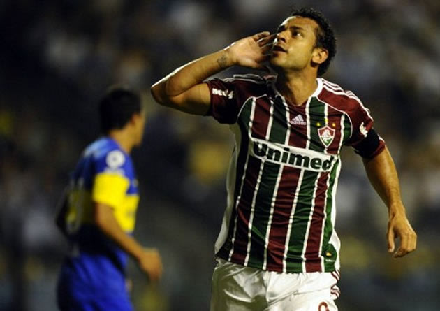Fred provoca a torcida do Boca Junior após marcar pelo Fluminense na Libertadores