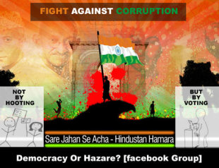 Facebook Pages and Groups Against Anna Hazare