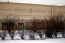 The company's logo is still visible on a closed General Electric Co. facility in Lynn