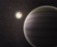 Artist's illustration of PH1, a planet with four suns discovered by volunteers from the planethunters citizen science project