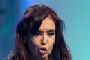 File - In a Monday, Sept. 30, 2013 file photo, Argentina's President Cristina Fernandez speaks during a ceremony in Buenos Aires, Argentina. Fernandez's government was moving into uncharted political territory on Sunday, Oct. 6, 2013 after doctors ordered the Argentine president to take a month's rest upon finding blood on her brain from a head injury. With her doctors' latest orders, she cannot campaign for her allies ahead of the Oct. 27 congressional midterm elections that will determine whether her ruling party can retain the seats necessary to allow her to keep governing with virtually unchecked power. The president's spokesman Alfredo Scoccimarro said the president had suffered a previously undisclosed "skull trauma" on Aug. 12, one day after the primaries. He did not release any details. (AP Photo/Natacha Pisarenko,, File)