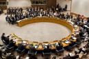 View of the United Nations Security Council discussing the conflict in Syria, on August 30, 2012
