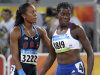 FILE - In this Aug. 19, 2008, file photo, bronze medalist Sanya Richards, left, of the United States, and gold medalist Christine Ohuruogu, of Britain, shake hands after the women's 400-meter final during the athletics competitions at the Olympics in Beijing. The British team has been advised by its top doctor to avoid shaking hands with rivals and visiting dignitaries at the London Games this summer. The reason: Olympic germs could cost Olympic gold. (AP Photo/Thomas Kienzle, File)