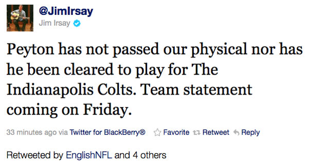 The Colts' bad motto has started a war between NFL teams on Twitter