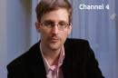 An undated handout photo received from Channel 4 on December 24, 2013 shows US intelligence leaker Edward Snowden preparing to make his television Christmas message