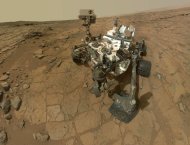 Imagem divulgada pela NASA em 7 de fevereiro de 2013 mostra autorretrato do Curiosity em Marte