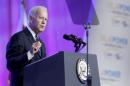 Vice President Joe Biden speaks at the Solar Power International trade show in Anaheim, California