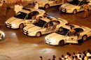 Saudi police cars in the port city of Jeddah