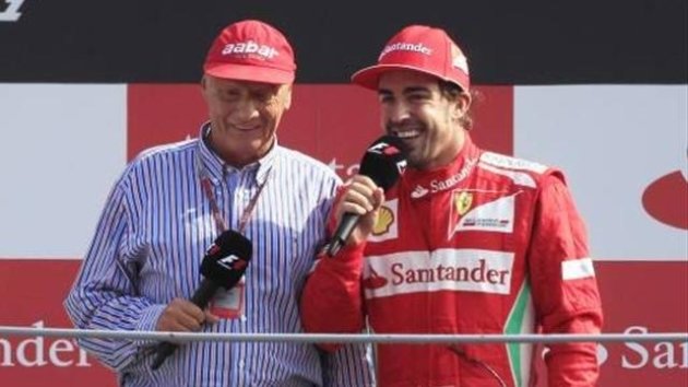 Niki Lauda y Fernando Alonso