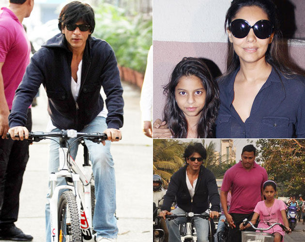 SRK goes cycling with Suh …