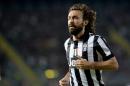 Juventus' Andrea Pirlo runs on the pitch during a Serie A soccer match between Empoli and Juventus at the Carlo Castellani stadium, in Empoli, Italy, Saturday, Nov. 1, 2014. (AP Photo/Massimo Pinca)