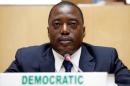Democratic Republic Congo's President Kabila attends the signing ceremony of the Peace, Security and Cooperation Framework for the Democratic Republic of Congo and the Great Lakes, at the African Union Headquarters in Addis Ababa