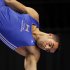 Danell Leyva competes in the parallel bars  during the VISA Championships Wednesday Aug. 17, 2011 at the XCel Energy Center.  (AP Photo/Star Tribune, Brian Peterson)