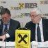 File photo of Raiffeisen International CEO Stepic and Chairman Rothensteiner address a news conference in Vienna
