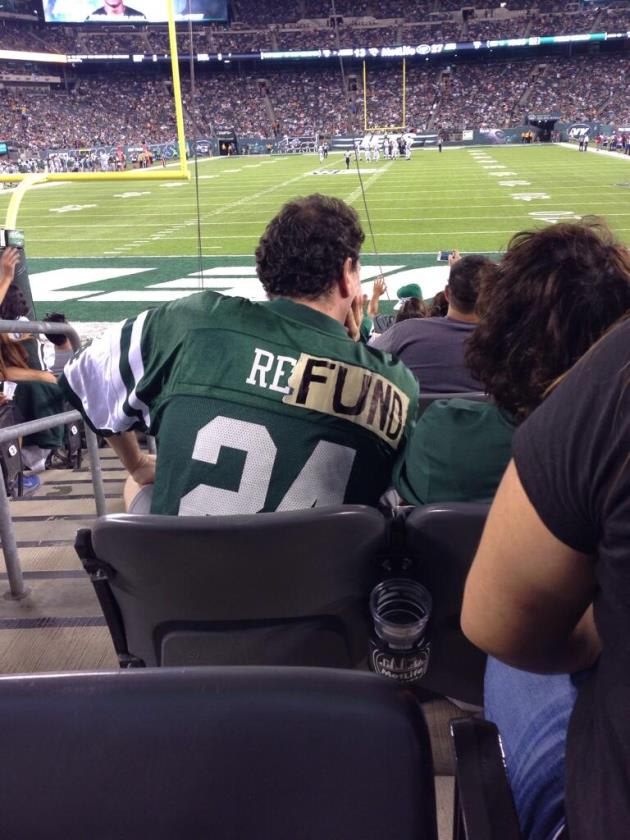 Image result for ny jets refund pics