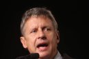 Republican presidential candidate Gary Johnson addresses the Conservative Political Action Conference (CPAC) at the Orange County Convention Center in Orlando, Fla., Friday, Sept. 23, 2011. (AP Photo/Joe Burbank, Pool)