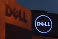 Dell logos are seen at its headquarters in Cyberjaya, outside Kuala Lumpur September 4, 2013. REUTERS/Bazuki Muhammad