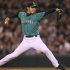 Seattle Mariners' Hisashi Iwakuma pitched five solid innings in his first Major League Baseball start