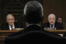 Levin and McCain question Apple CEO Cook at Senate homeland security and governmental affairs investigations subcommittee hearing in Washington