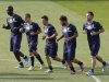 Italy's soccer players Balotelli, Giovinco, Di Natale, Nocerino and Cassano attend a training session during the Euro 2012 in Krakow