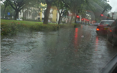 Several parts of S'pore hit by flash floods | SingaporeScene ...