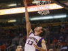 Phoenix Suns' Steve Nash scores against the San Antonio Spurs during the second half of an NBA basketball game, Wednesday, April 25, 2012, in Phoenix. (AP Photo/Matt York)