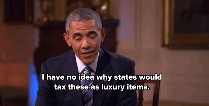 Watch Barack Obama Speak Out Against the Tampon Tax and the Men Who Imposed It