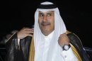 Qatar's Prime Minister Sheikh Hamad bin Jassim bin Jaber al-Thani arrives for a Gulf Cooperation Council (GCC) meeting in Riyadh
