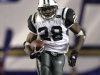 FILE - In this Jan. 15, 2005, file phot, New York Jets running back Curtis Martin carries the ball against the San Diego Chargers during an NFL football game in San Diego. Martin was elected to the Pro Football Hall of Fame on  Saturday, Feb. 4, 2012. (AP Photo/Lenny Ignelzi, File)
