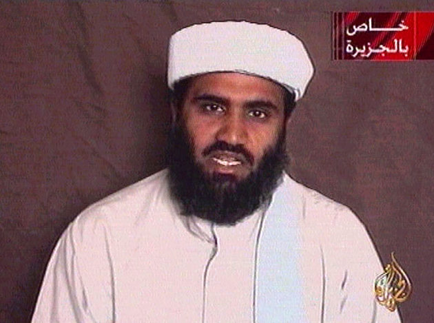 Al-Qaeda spokesman Sulaiman Bu Ghaith speaks in an undated video message carried on Qatar's al-Jazeera television October 9, 2001 saying that the militant group believed in "terrorism against oppressors". [Osama bin Laden's] al-Qaeda group said on Tuesday that hijacked plane attacks on the United States would continue and that the "battle" would not end until America withdraws from Muslim lands. The station did not explain the origin of the statement but it appeared to be a video recording. Sulaiman Bu Ghaith had appeared with [bin Laden] on a recorded statement issued via Jazeera last Sunday. REUTERS