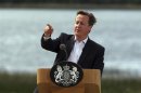 Britain's Prime Minister David Cameron answers questions at a concluding news conference after the G8 summit at Lough Erne in Enniskillen,