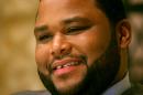 File-This photo taken April 17, 2008 shows actor Anthony Anderson speaking during an interview on the set of "Law and Order" in New York. Anderson remembers when he worried about scrounging up money to pay for the rest of his college tuition, food and housing while attending Howard University. Now the "Black-ish" star wants to help students avoid the same struggle. The actor-comedian and other celebrities through their foundations teamed up with the United Negro College Fund to donate scholarships to worthy students who are farthing their education. (AP Photo/Bernadette Tuazon,File)