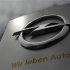 The logo German car manufacturer Opel with its promotional slogan is pictured at the headquarters in Ruesselsheim