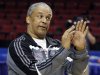 New Mexico State coach Marvin Menzies gestures during practice in Portland, Ore., Wednesday, March 14, 2012.  New Mexico State plays Indiana in an NCAA tournament second-round college basketball game on Thursday. (AP Photo/Don Ryan)
