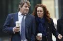 Former News International chief executive Rebekah Brooks arrives with her husband Charlie at the Old Bailey courthouse in London