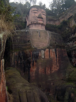 Buda gigante de Leshan, na prov&#xed;ncia de Sichuan