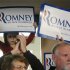 Supporters of Republican presidential candidate, former Massachusetts Gov. Mitt Romney listen during a campaign stop, Saturday, Dec. 31, 2011, in Le Mars, Iowa. (AP Photo/Eric Gay)