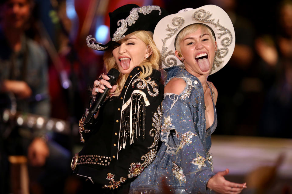 Miley Cyrus duets with Madonna for MTV special