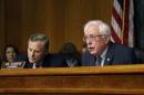 Sanders and Burr address Shinseki as he testifies before a Senate Veterans Affairs Committee hearing on VA health care, on Capitol Hill in Washington